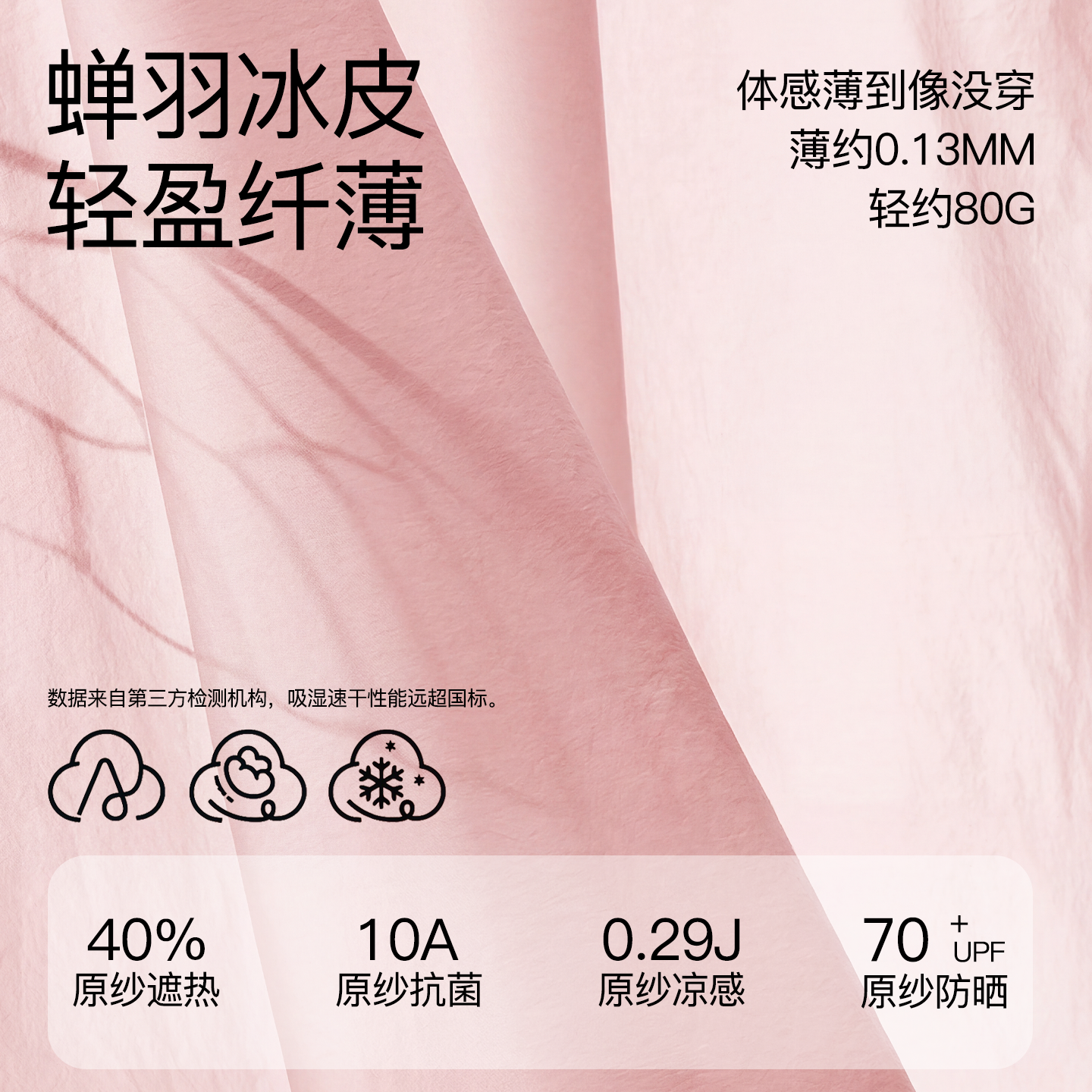 猫人儿童防晒衣女童轻薄宝宝女孩2026款中大童春夏男童外套皮肤衣 晴空蓝 120 建议体重30-40斤