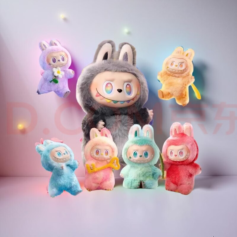 潮玩LABUBU拉布布盲盒前方高能三代拉布布国版 玩偶 大天使58cm 整端6+1【到手7个】109.99
