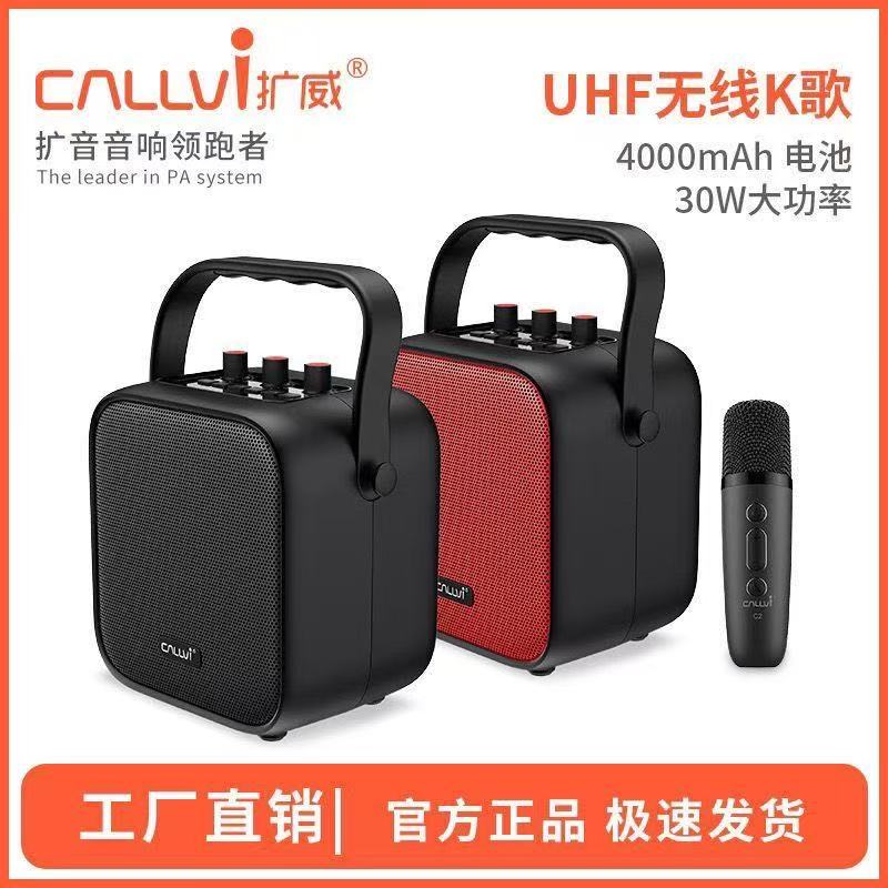 扩威(callvi)CallVi扩威 W5手持无线麦克风户外唱歌K歌广场舞音响 教师导游小蜜蜂扩音器耳麦蓝牙音箱带TWS功能 型号W5音箱+无线耳麦 蓝牙版