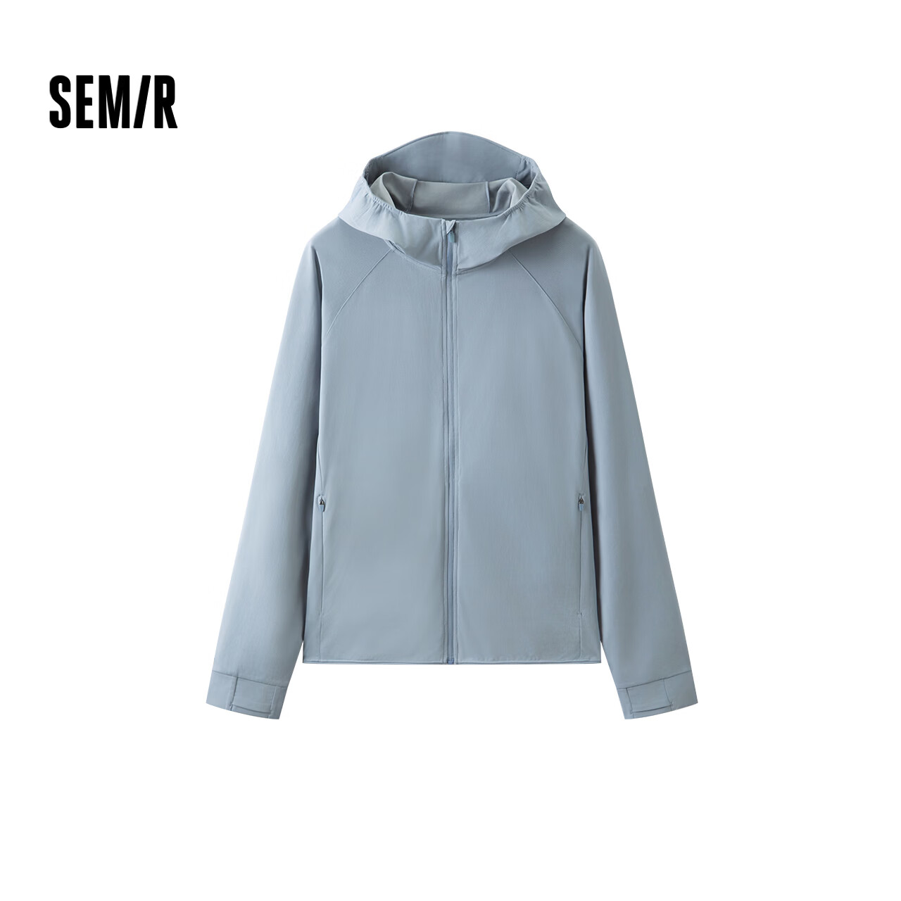 森马(Semir)【防晒服福袋】夹克男防晒服UPF50+连帽外套夏季轻量便携上衣 B款-灰蓝A81333 XL
