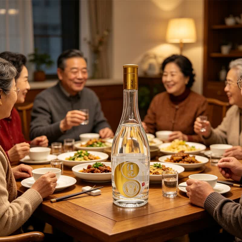 佳记青白酒2025版 老窖池酿造浓香型纯粮白酒 礼盒装 52度 500mL 1瓶