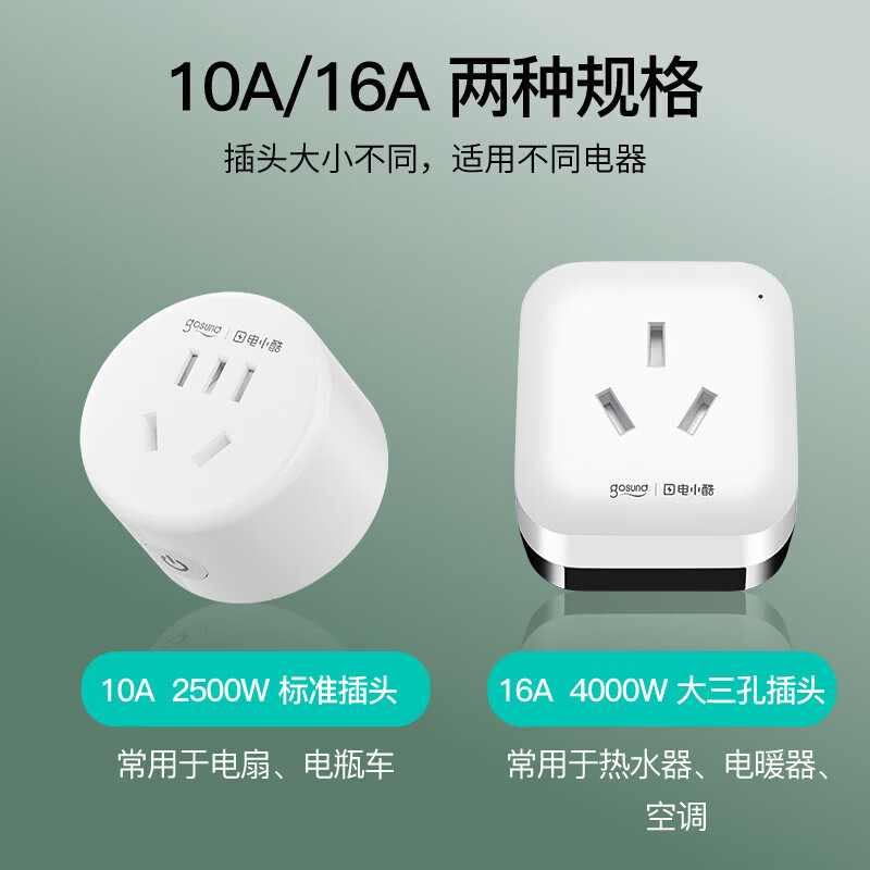 电小酷智能插座(支持鸿蒙智联)  wifi控制 远程开关定时 专用芯片 电量统计10A插座CP1-HW-A