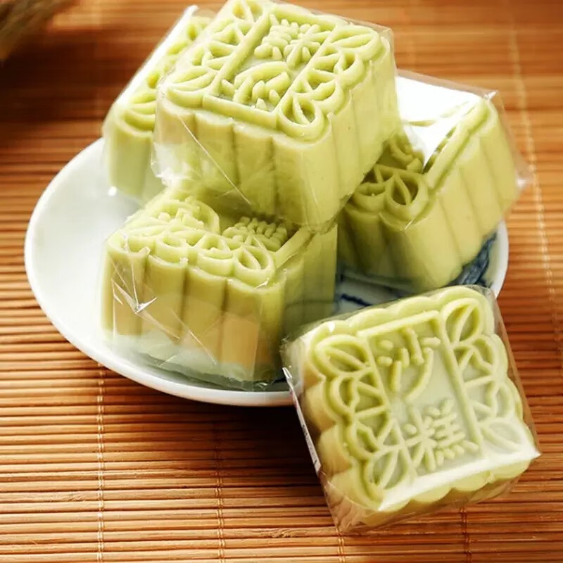 知华园老式传统绿豆糕独立包装老式怀旧绿豆沙糕追剧解馋零食点心