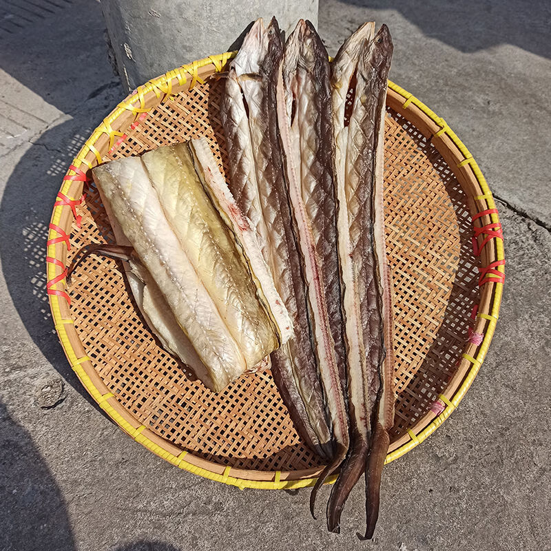 干货水产鱼干干货油鳗鱼鲞细嫩无刺沙鳗干 小油鳗鱼【一斤约6-9条】