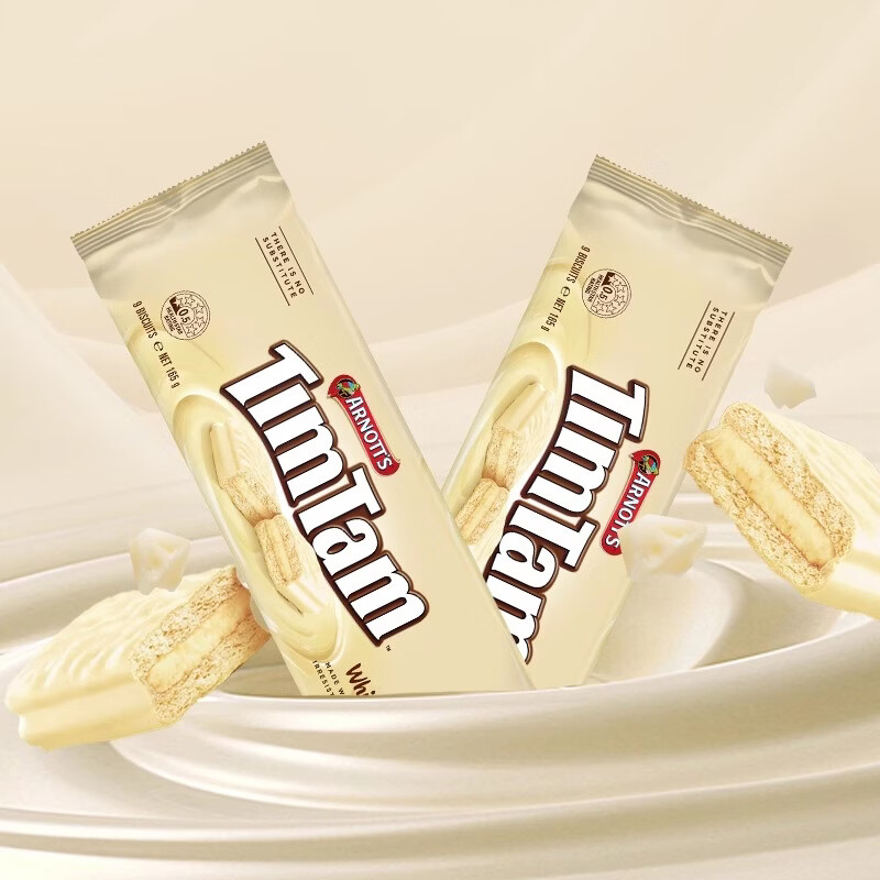 雅乐思(Arnott's)timtam夹心巧克力饼干雅乐思夹心饼干威化饼干零食食品糕点心山姆 【165g*3袋】白巧克力夹心饼干