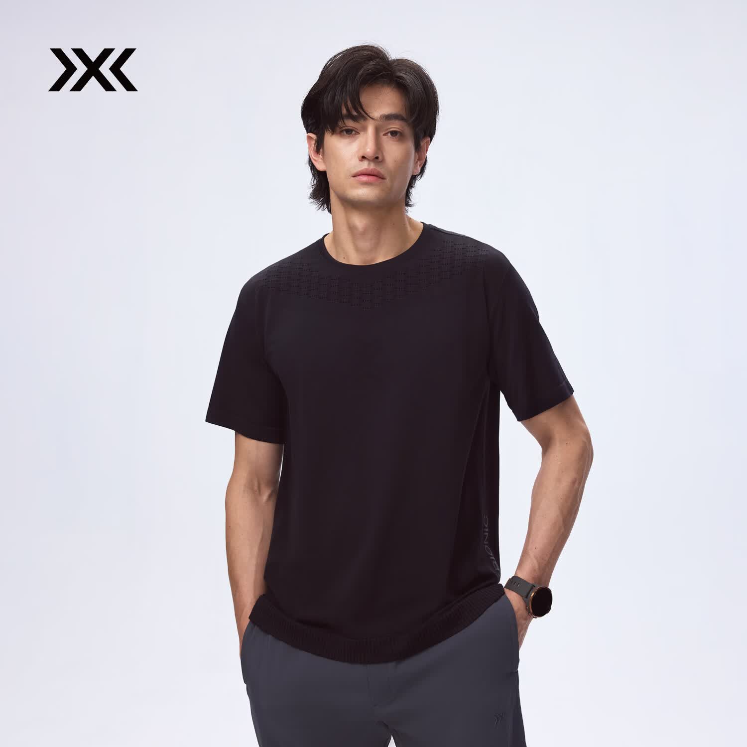 XBIONIC男士X-ENTIAL短袖T恤上衣男跑步健身日常休闲舒适透气26新款 极限黑 （XE-Y2X7S26M） 2XL