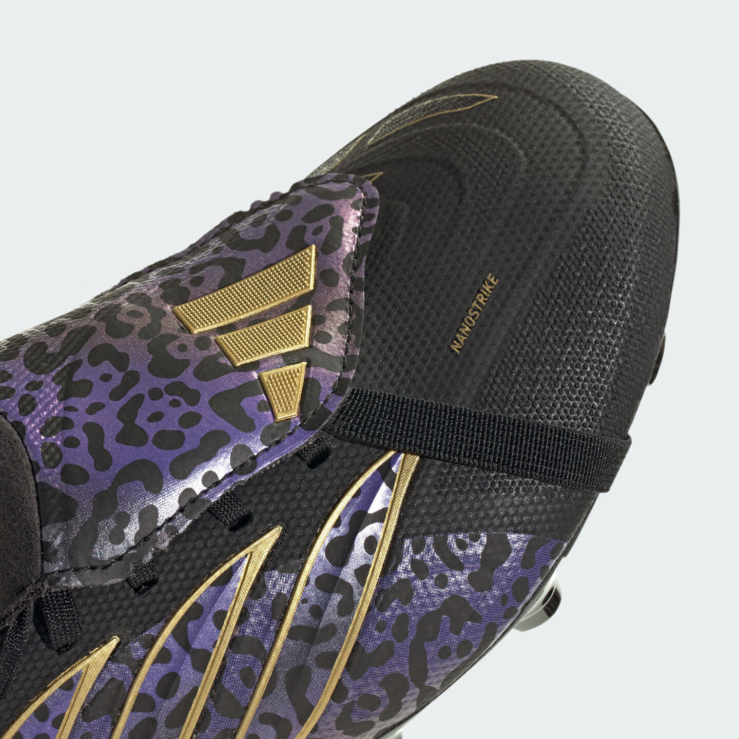 adidas PREDATOR LEAGUE FT FG/MG KAKA长钉足球鞋男女阿迪达斯 黑色/紫色/金色 42