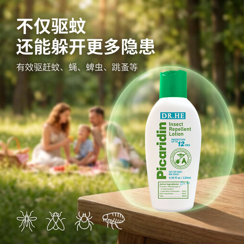 何太医美国进口 驱蚊液 乳液 宝宝婴孕妇专用防蚊虫叮咬户外驱蚊高效 驱蚊乳液120ml*2瓶