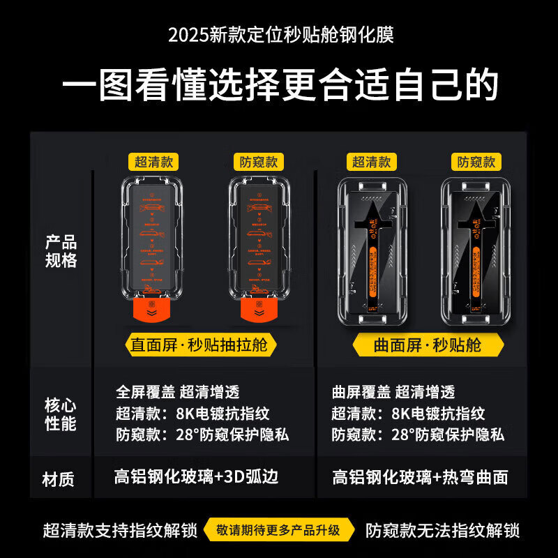 菲科斯【贴坏包赔】适用华为手机钢化膜防窥无尘仓全屏防爆防摔保护膜适用 华为华为Nova15Pro 【秒贴无尘舱】电镀超清款