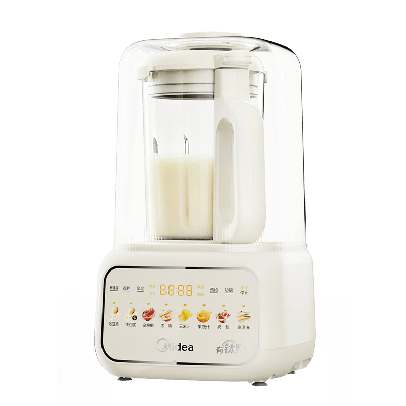 美的（Midea）26新款小方块钛陶瓷静音破壁机全自动免煮1.5L小型3-4人多功能家用自清洗豆浆机辅食料理榨汁机T56