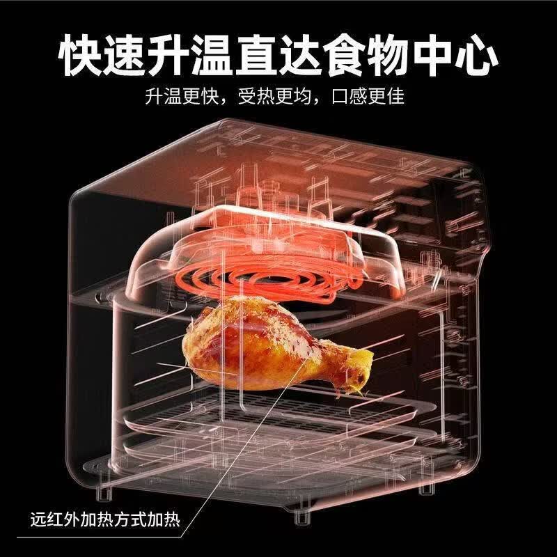 SUBOAER苏泊空气烤箱蒸烤一体家用2026年新款大容量可视窗口微波炉电炸锅一体三合一烘焙多功能全自动红薯 50L 【黑色旗舰款+可视窗口】免翻面循环热风 SUBOAER苏泊空气烤箱蒸烤一体家用2026年新款大容量可视窗口微波炉电炸锅一体三合一烘焙多功能全自动红薯 50L 【黑色旗舰款+可视窗口】免翻面循环热风