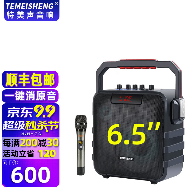 temeisheng 特美声音响sl06-26广场舞户外音响k歌唱歌家用演出大功率