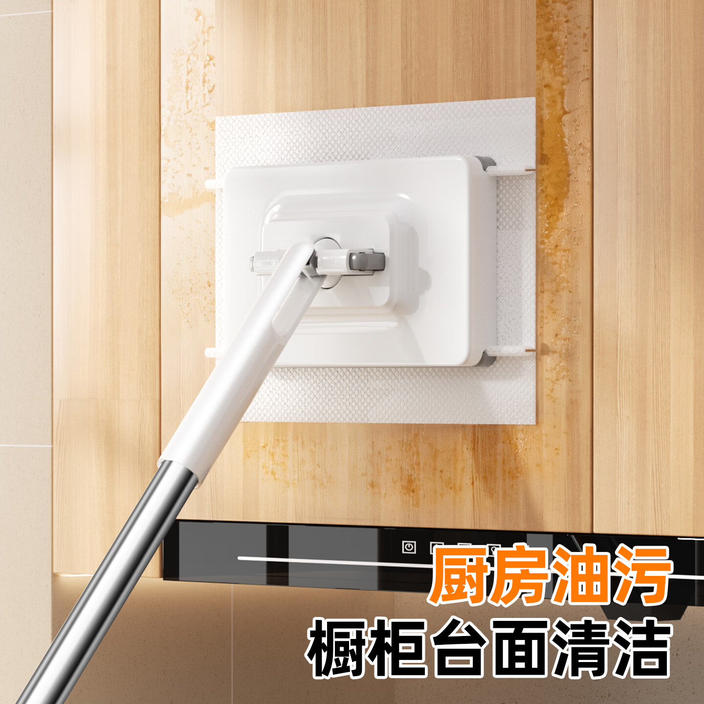 爱整理夹布拖把洗脸巾拖把家用一拖净免手洗2026洗脸巾家用平板拖把 洗脸巾拖把-106CM加长杆