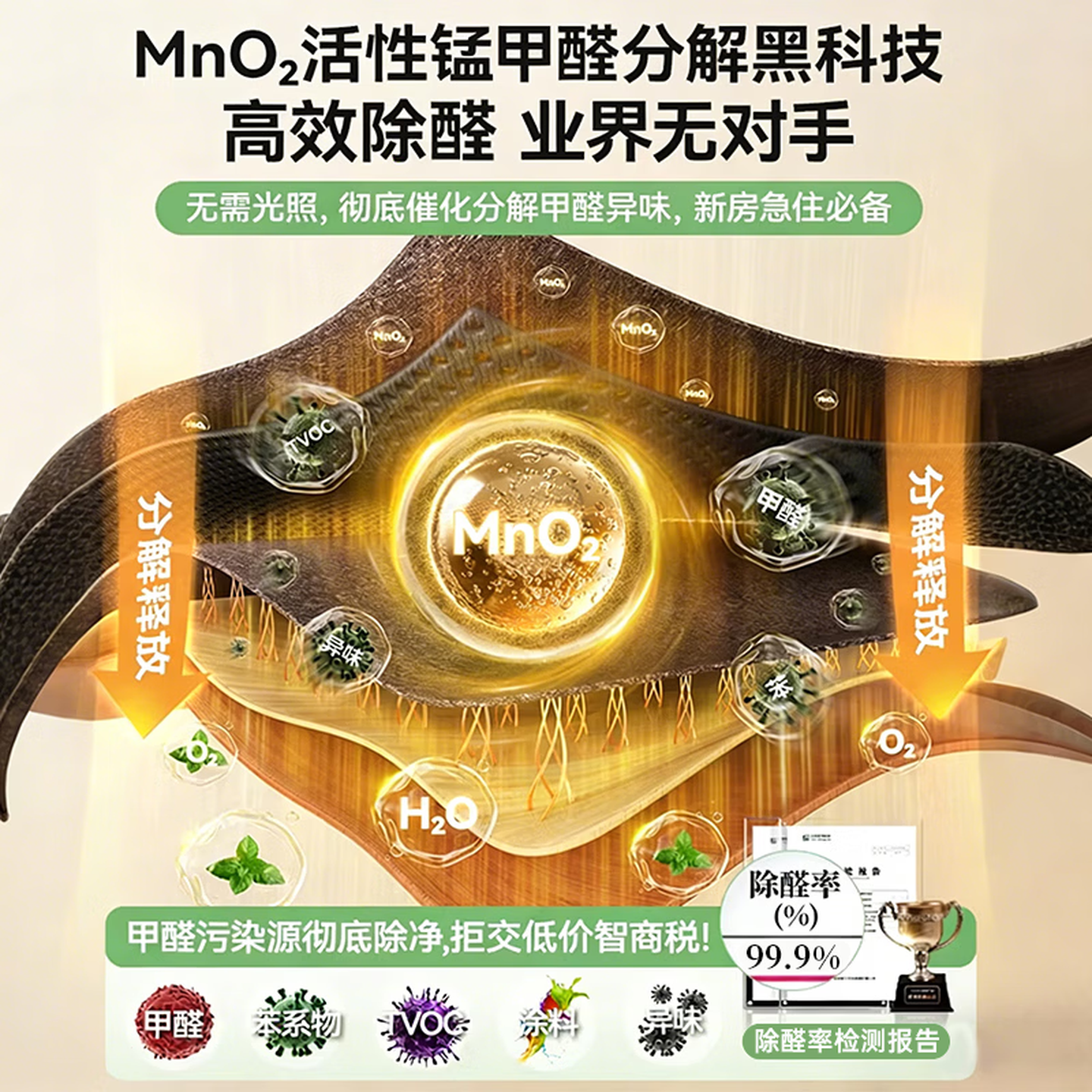 初蔓强力活性锰除甲醛分解片炭新房急入住母婴专用汽车除异味空气净化 【适用于20平方内】分解片*10片丨检测盒*1 【净化除醛用品】热卖TOP第1名