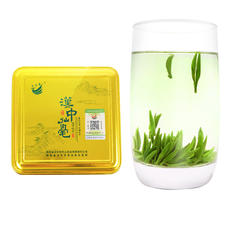 漢江春2025新茶明前特級漢中仙毫嫩芽西鄉(xiāng)午子仙毫綠茶雀舌茶葉 頭采 50g*1罐