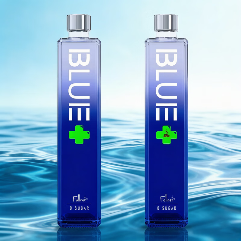 ACEBLUE布鲁大师15度冰蓝青瓜味利口酒700ml 青柠咖啡味力娇酒网红XO洋酒 小蛮腰白桃味-700ml