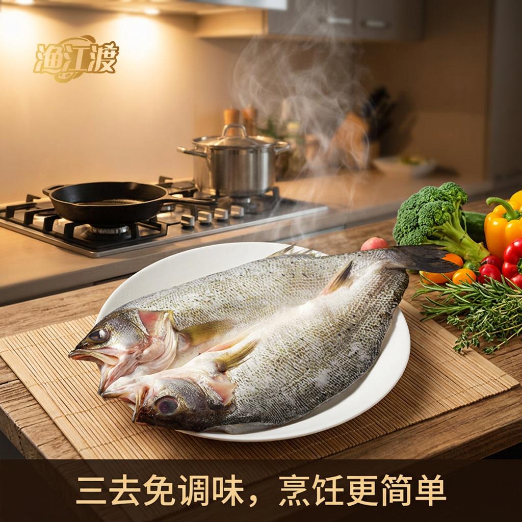 渔江渡山姆同款珠海斗门白蕉海鲈鱼速冻锁鲜鱼三去免调味处理生鲜食材 白蕉海鲈500-550g*6条礼盒装 1件 京东折扣/优惠券