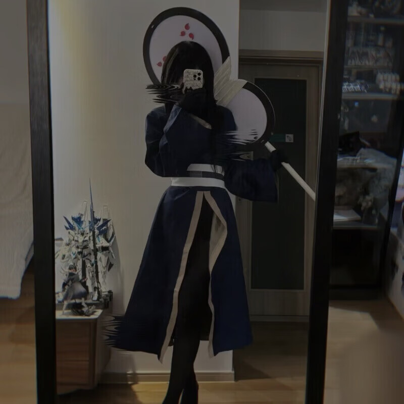 CLCEY破面带土cos服 火伙影忍者cos服发光白面具宇雨智波带土动漫周边 带土cos服(含手套+头套) XXL 【180-190身高】