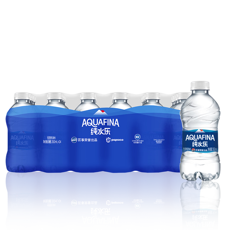 百事可乐【热门商品】纯净水纯水乐  饮用水 350ml*24小瓶装 办公商务会议