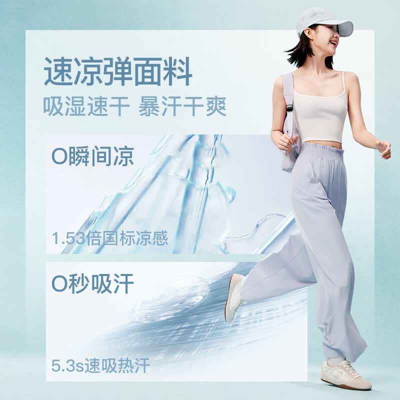 MissWiss花苞裤女2026夏季新款高腰显瘦休闲裤百搭薄款凉感阔腿裤 云舞白【加长版】 推荐身高（164-173cm） XL