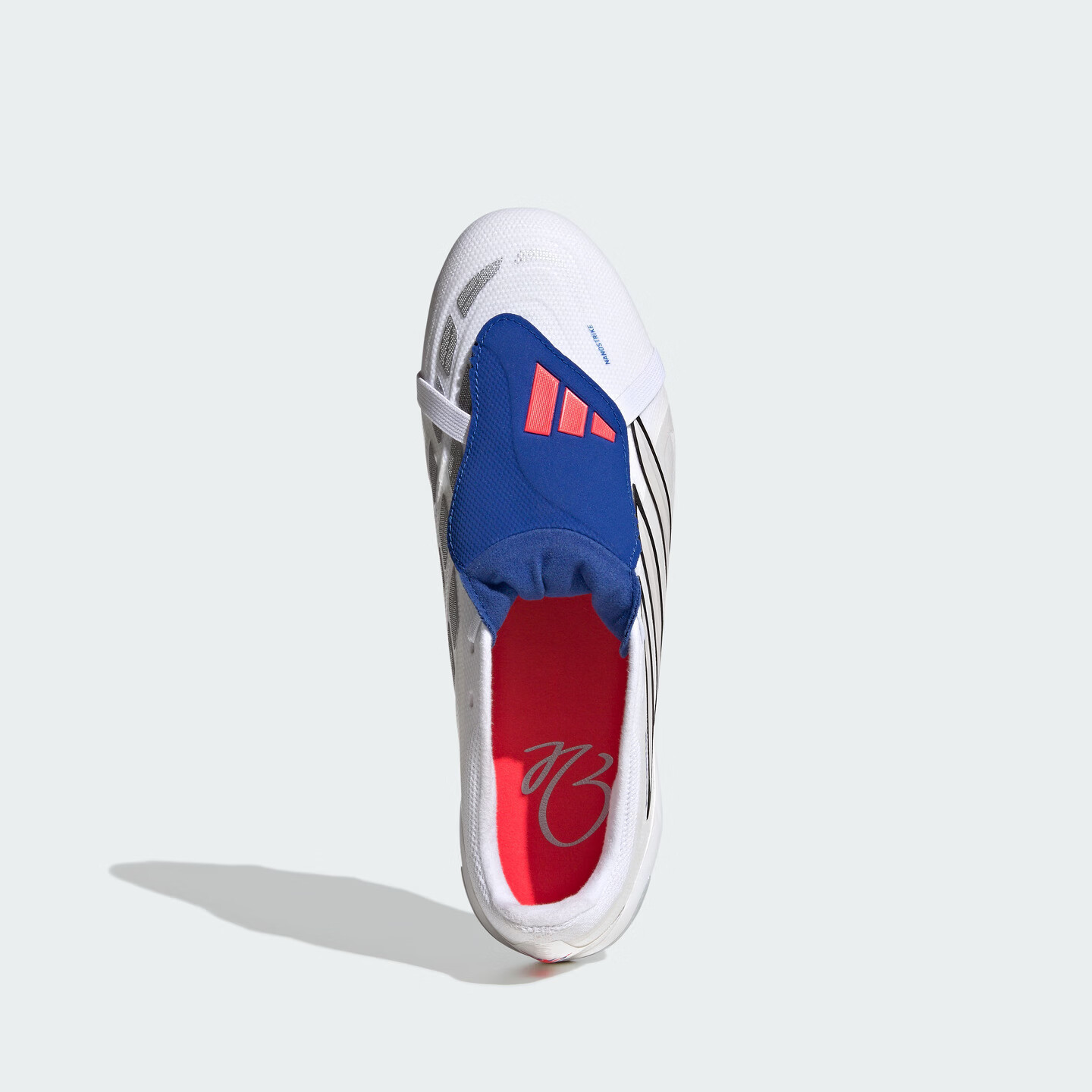 adidas PREDATOR LEAGUE FT FG天然硬草地长钉足球鞋男女阿迪达斯 白/白金属/皇家蓝 44.5