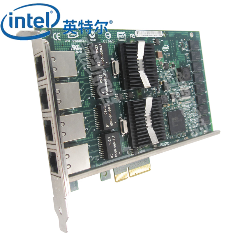 英特尔（Intel）PRO1000PT千兆四口网卡EXPI9404PT服务器汇聚台式机PCI-E原装千兆网卡