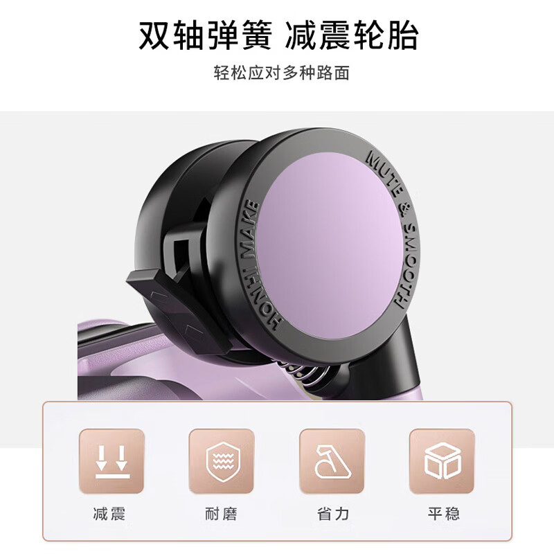 Walker Shop品牌2026新款拉杆箱前置开口高颜值行李箱多功能可登机密码旅行箱 紫色 20英寸 【可登机 | 顺丰快递】