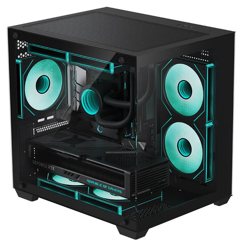 长城推出视界 S1mini+ 海景房机箱：兼容 240mm 水冷，黑白双色均售 119 元