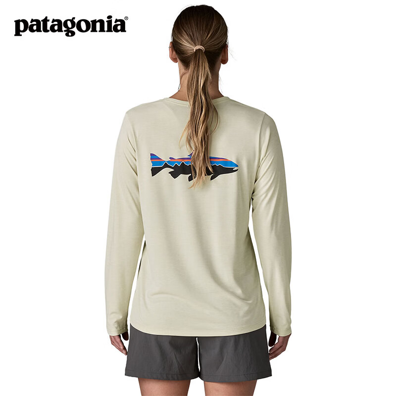 巴塔哥尼亚（Patagonia）女士弹性透气C1套头衫速干长袖T恤 Cap Cool Daily 45459 DYWH S