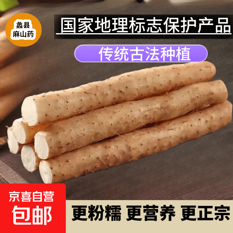 铁棍山药麻山药产地直发养生垆土山药现挖儿童辅食孕妇 河北铁棍山药2斤 净重（1.9斤）15-20cm