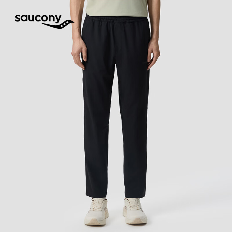 SAUCONY索康尼男子26春夏新品都市生活防泼水轻户外休闲长裤 正黑色 L