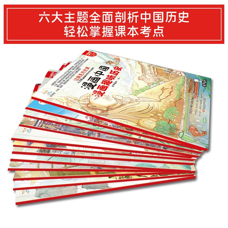 小笨熊 漫画趣味历史-漫画中国（全套12册）小学生课外读物 科普故事 中国历史绘本详情图