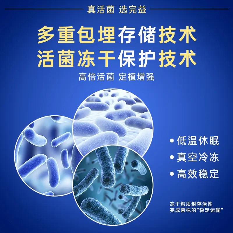 完益【世界冠军代言】12000亿高活性益生菌 23种明星菌株+四大益生元 4盒【送4盒】到手 160条*8盒