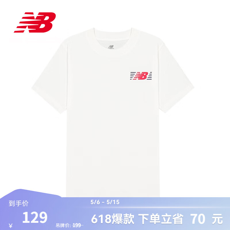 NEW BALANCENB官方26新款夏季男款时尚百搭舒适透气运动短袖T恤 WT MT6179UM L