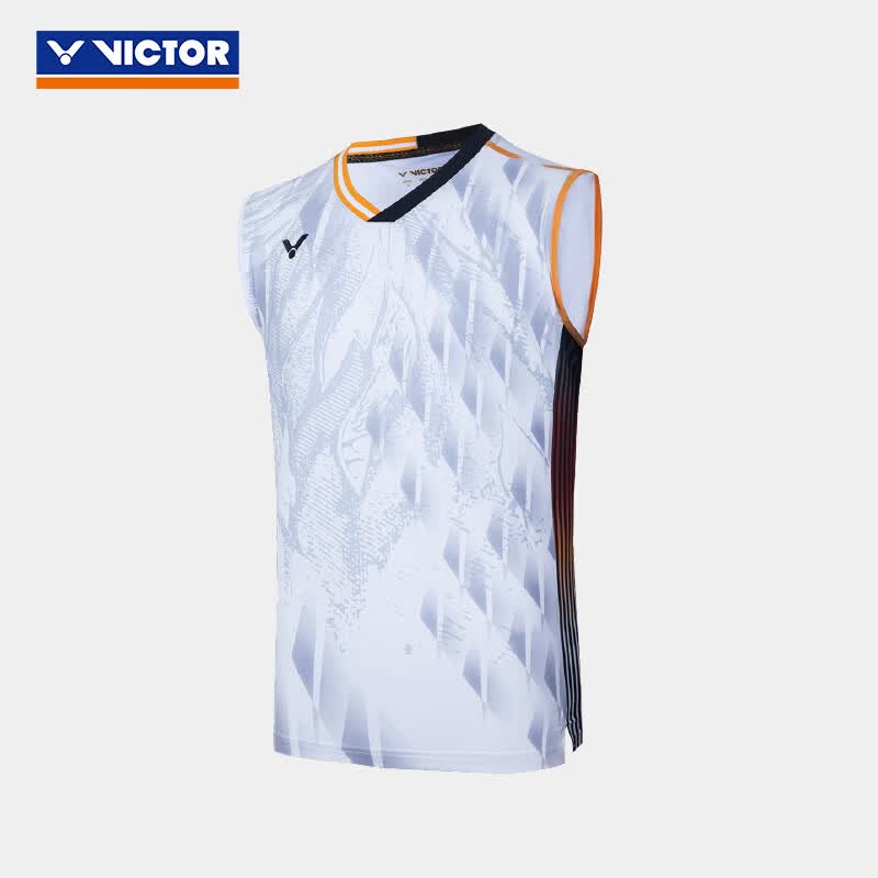 威克多（VICTOR）【限时特惠】官方旗舰店羽毛球服 签约球员大赛服透气男女款背心 A（漂白） M