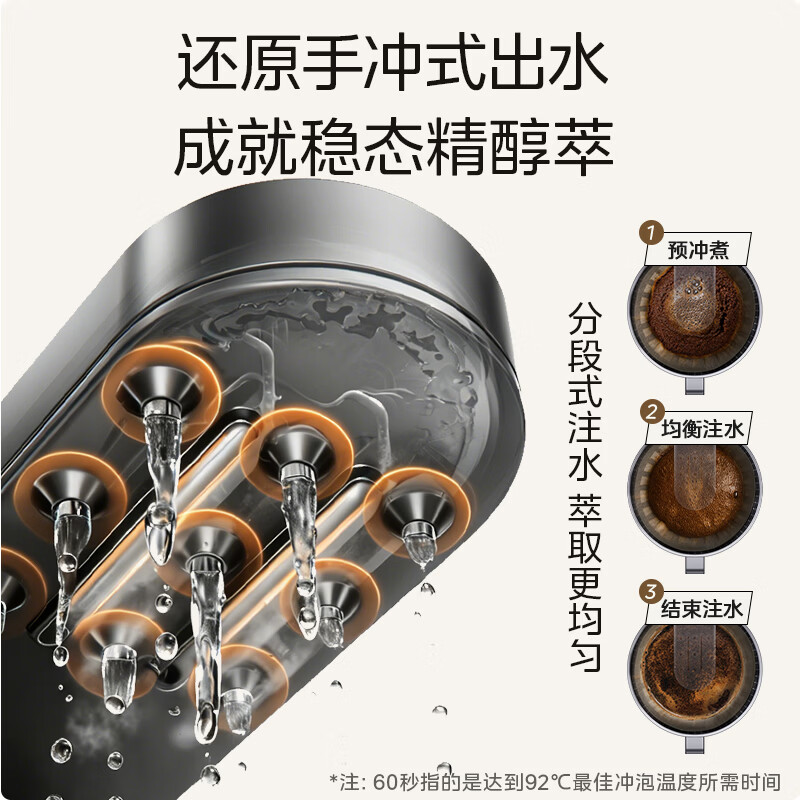 美的(Midea)滴滤美式咖啡机咖啡壶半自动家用滴漏恒热萃取小型电热水壶泡茶杯煮茶器茶壶regular101 【新升级】MA-DCE1030