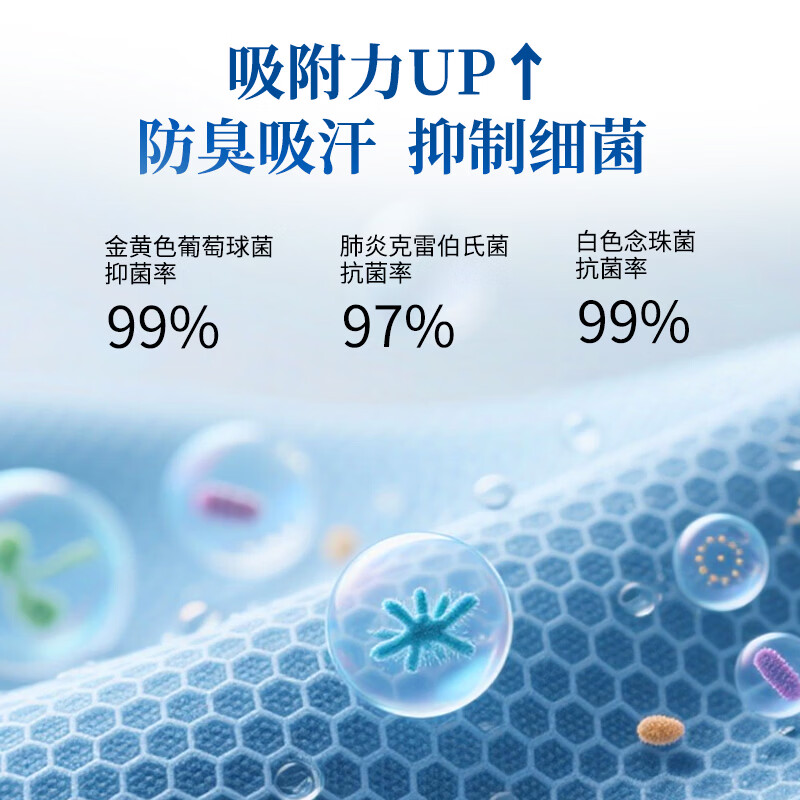 康炭予 防臭鞋垫净味干爽透气抗菌鞋垫吸汗不闷脚男款运动减震足弓支撑 吸汗防臭减震运动花纹款2双装 44男码【炭益康】