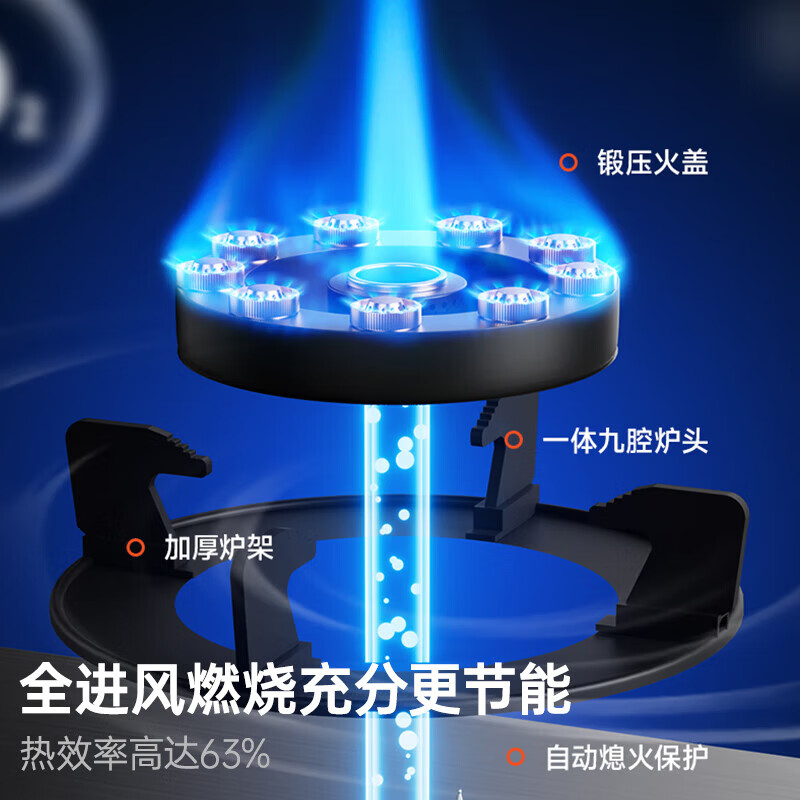 御皇好太太燃气灶天然气双灶台 煤气灶罐装液化气灶台式嵌入式两用5.2KW直喷大火力易清洁双炉具 【双九腔直喷】聚能猛火丨定时 不锈钢面板 【罐装】液化气