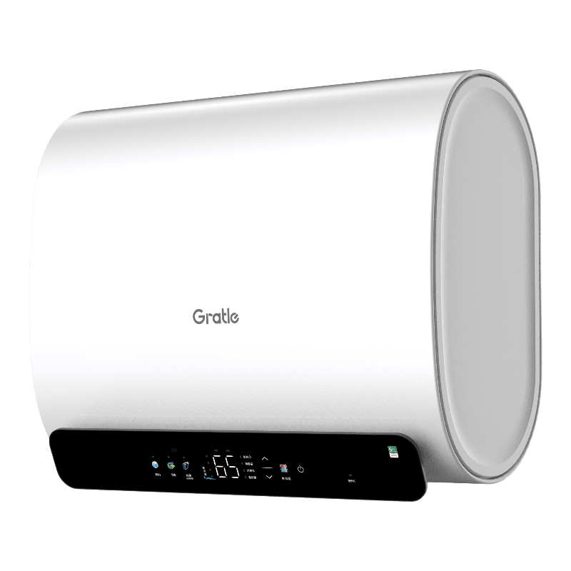 Gratle电热水器家用洗澡60L储水式电热热水器免更换电阻镁棒3300W大功率速热一级能效节能省电三极断漏保 60L 3300W N1D【扁通型】10倍增容 【防电墙+三极断漏保+8年免更换电阻镁棒】