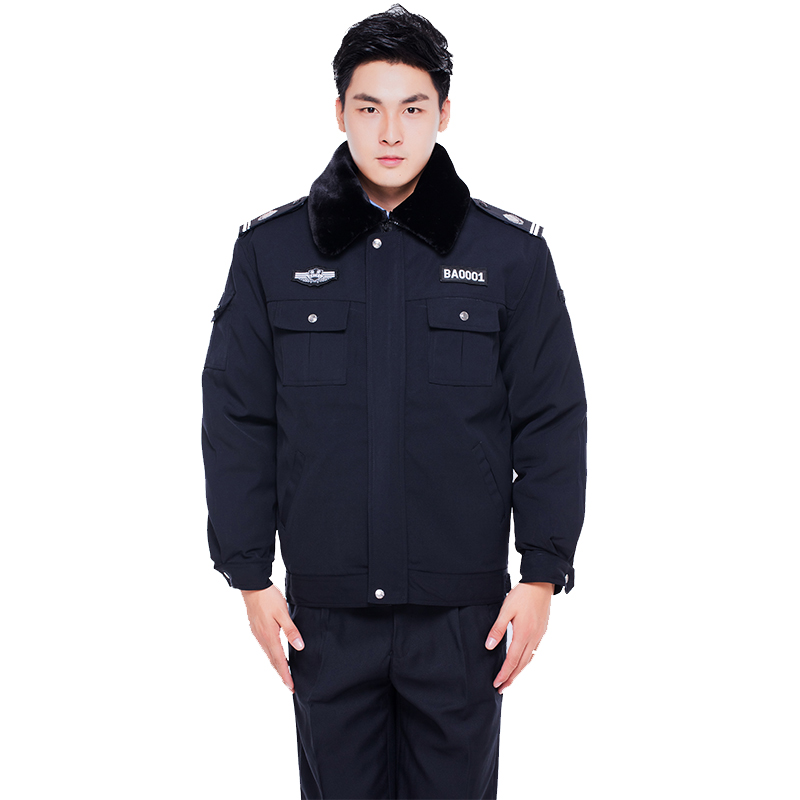 馨诗娅保安服冬装棉服大衣执勤服套装物业安保冬装执勤大衣工作制服特