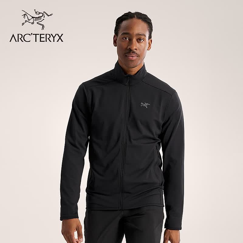 ARC'TERYX始祖鸟 KYANITE LIGHTWEIGHT JACKET 保暖 男子 抓绒衫 BLACK/黑色 L