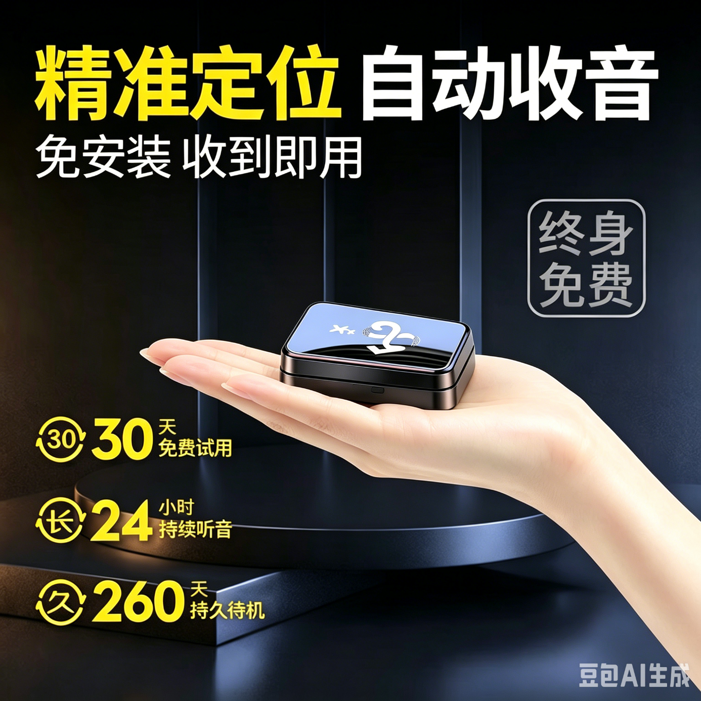 欧瑞星录音笔录音神器远程听录器超长待机可连接手机控制实时听录高清定位器家用房间汽车内防盗录音设备 德国精工-待机1年+高清录音+实时定位+远程开关 京东折扣/优惠券