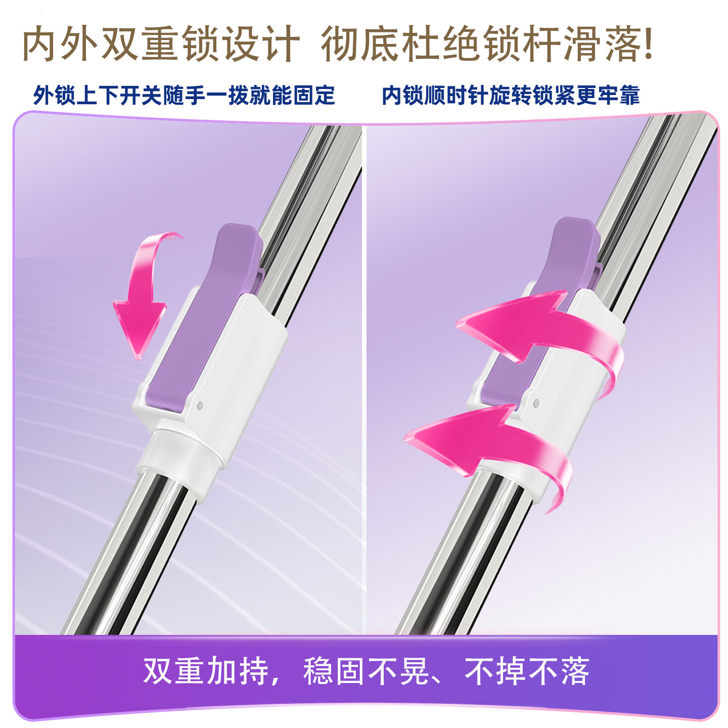 太太乐胶棉拖把2026新款家用一拖净免手洗大号挤水吸水海绵头拖布 【快拆快卸】44cm三排滚轮伸缩杆胶棉拖把共3个头