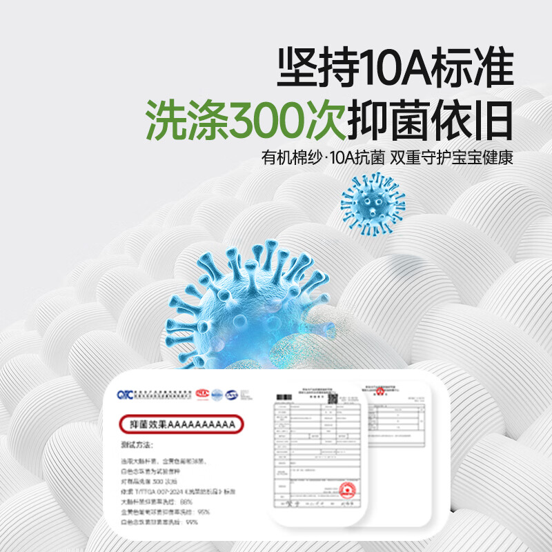 童葵(tongkui)隔尿垫婴儿防水可洗大尺寸新生儿10A抗菌夏季瞬吸透气幼儿园床垫 纯棉表层-林间小鹿茶话(整床满铺 夏季透气) 180*200cm