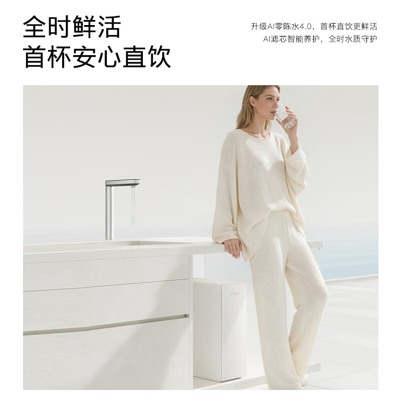 COLMO新品净水器北极星净饮机1200G通量 家用厨下直饮净饮机0阻垢剂10年长效RO 焕新家电CWRC1200-C3