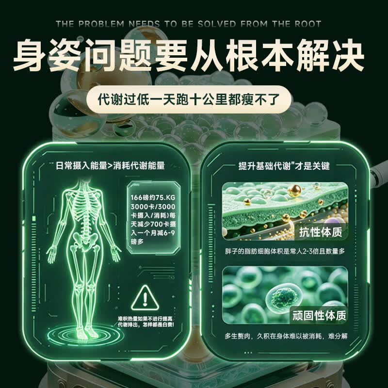 AGEWAY进口减肥药减肥瘦肚子燃脂7天30斤大肚子暴瘦胶囊瘦身搭左旋肉碱 3瓶【瘦身15-20斤】周期装 60粒*3瓶 减肥产品搭配减肥代餐白芸豆国家认证黑咖啡代餐奶昔减肥茶减脂餐
