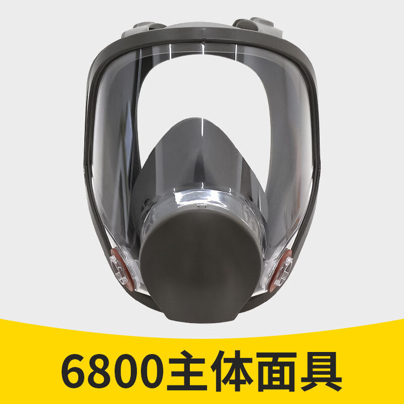 防毒面具全面罩喷漆防尘口罩全脸头罩放毒氧气化工气体专用防护罩 6800主体面具 京东折扣/优惠券