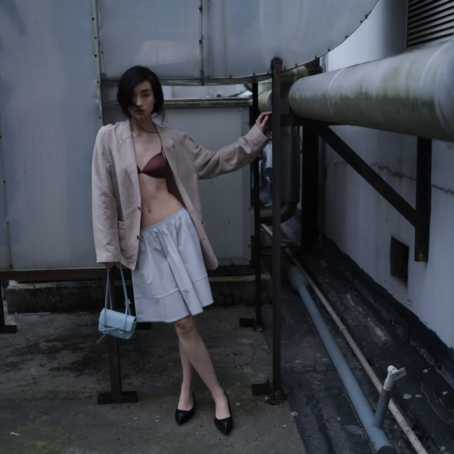 ECODAY原创设计桃结包新款单肩包女包斜挎包小方包马卡龙色女友生日礼物 极光黑 高端实用走心生日礼物送女生