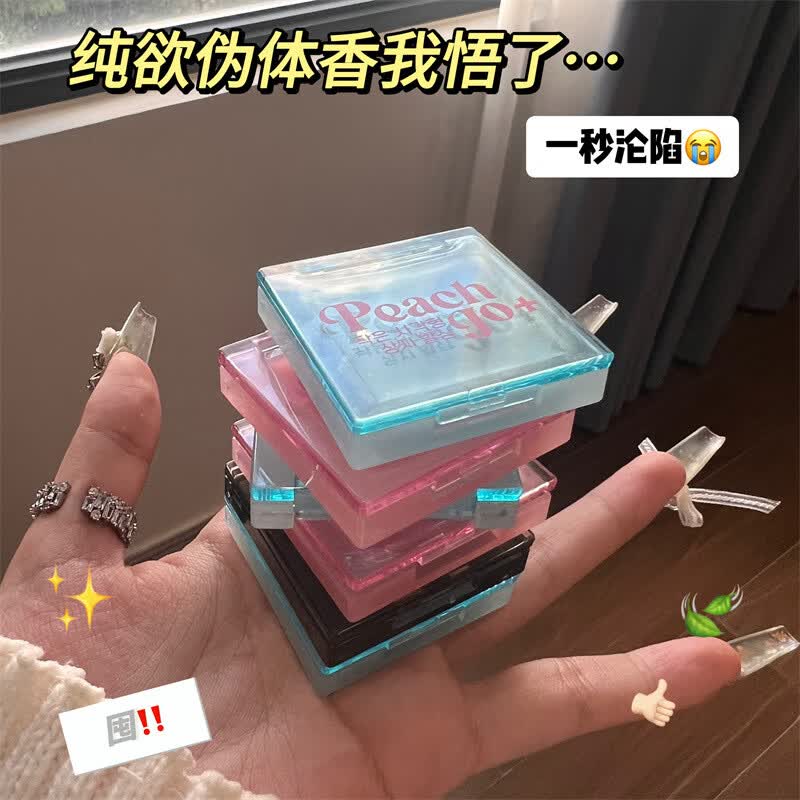 PEACHJO+小方盒固体香膏女士持久留香清淡雅随身涂抹式固体香水 白桃乌龙（1个装）