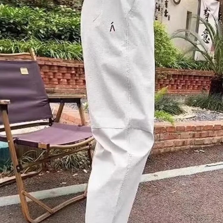 【全部降价处理】26年春夏季新款女士宽松哈伦八分裤速干休闲裤 浅灰色【2026新款】 L  (建议120-140斤)